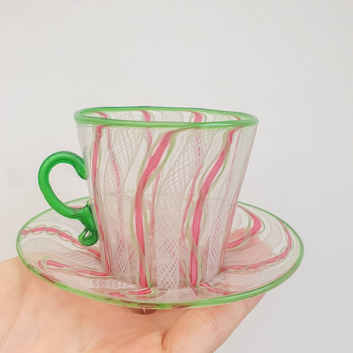 Murano Cups and Saucers Espresso Cups Etsy