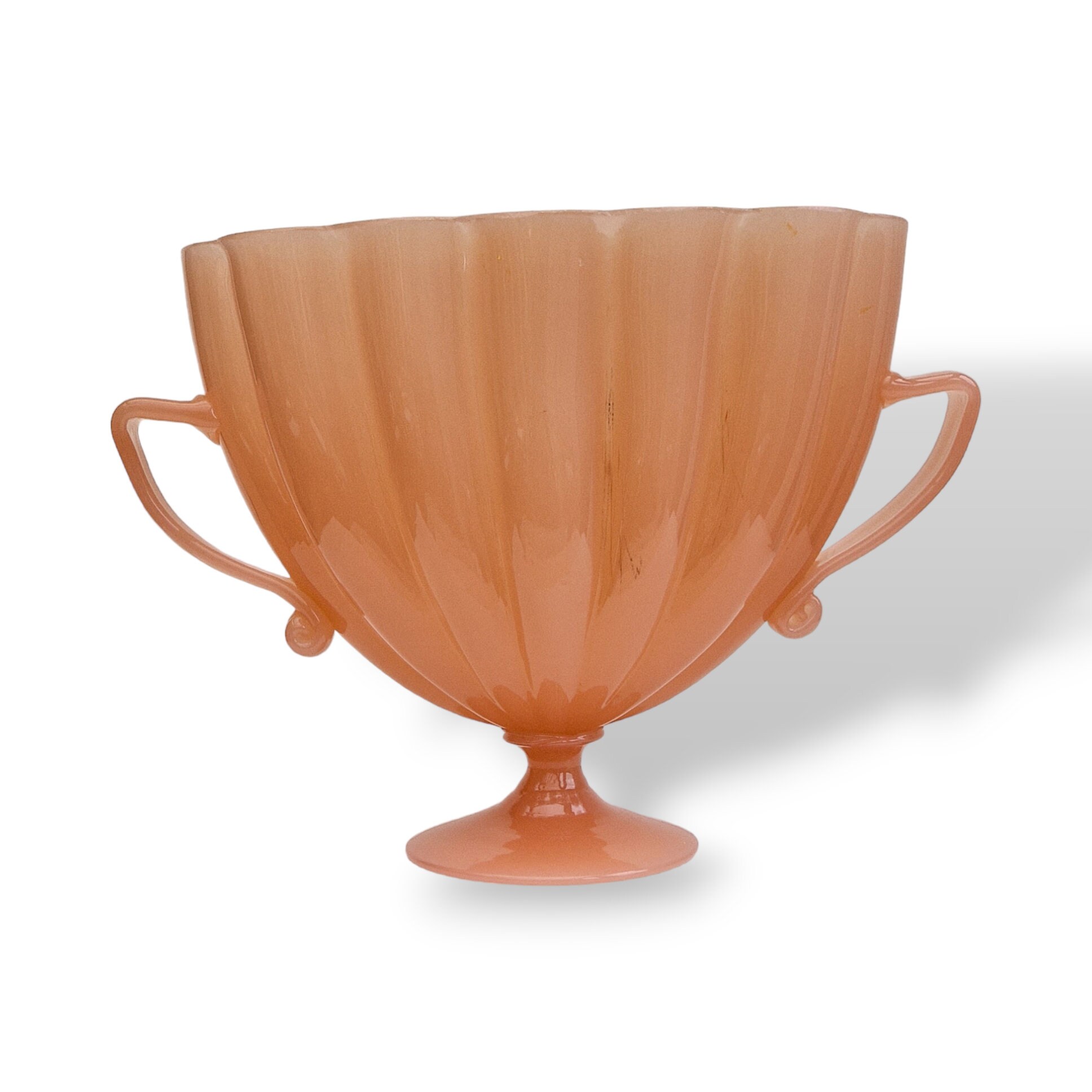 Extra Large Pink Opaline Mantel Vase Etsy UK