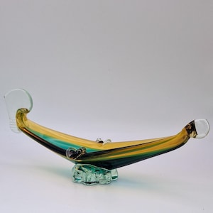 Murano glass art trinket dish