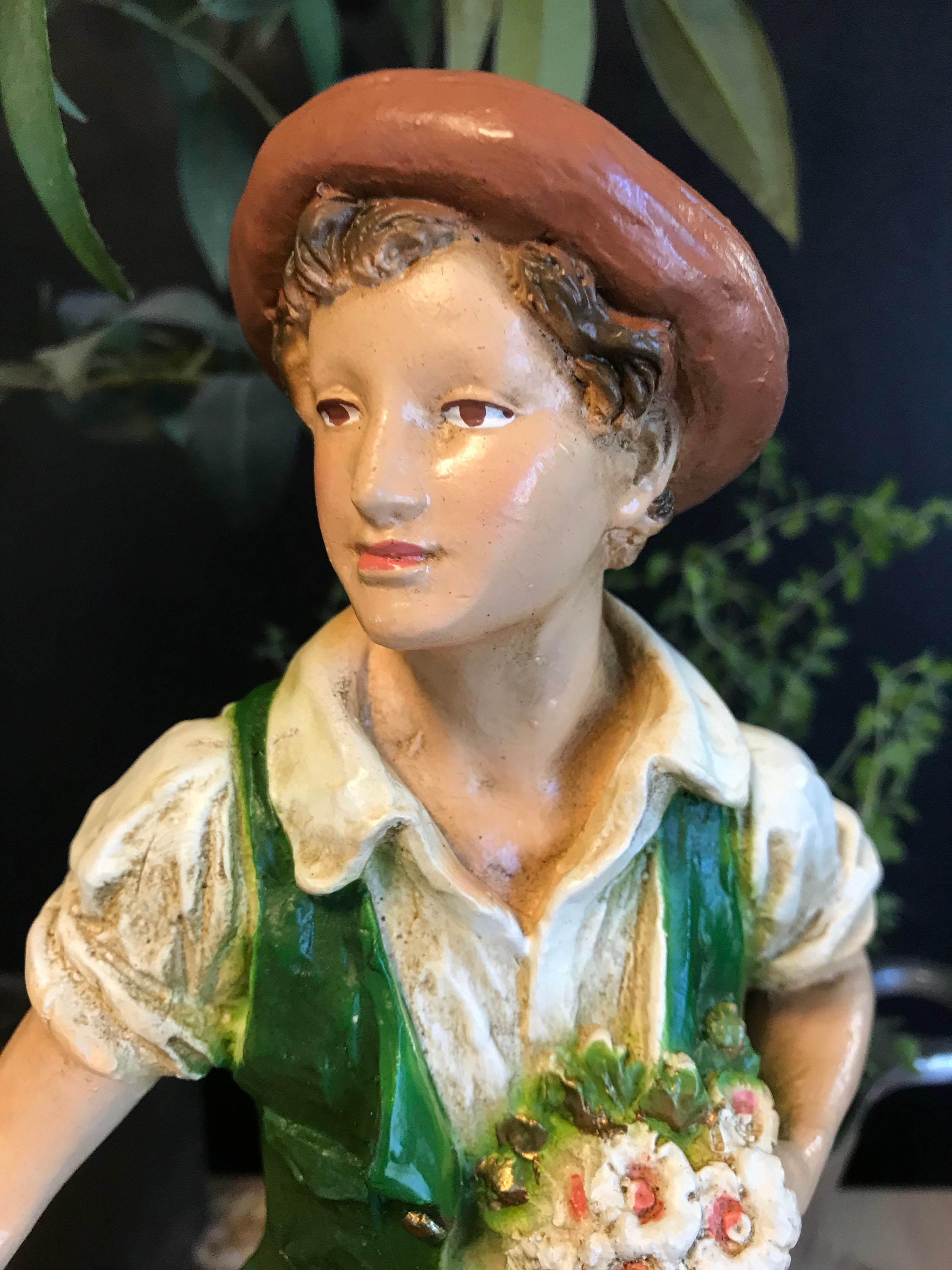 Set of Two Garden Statues 1975 Etsy