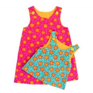 Reversible Girls Pinafore Dress Making Pattern (Age 6 Months - 2 Years) Summer