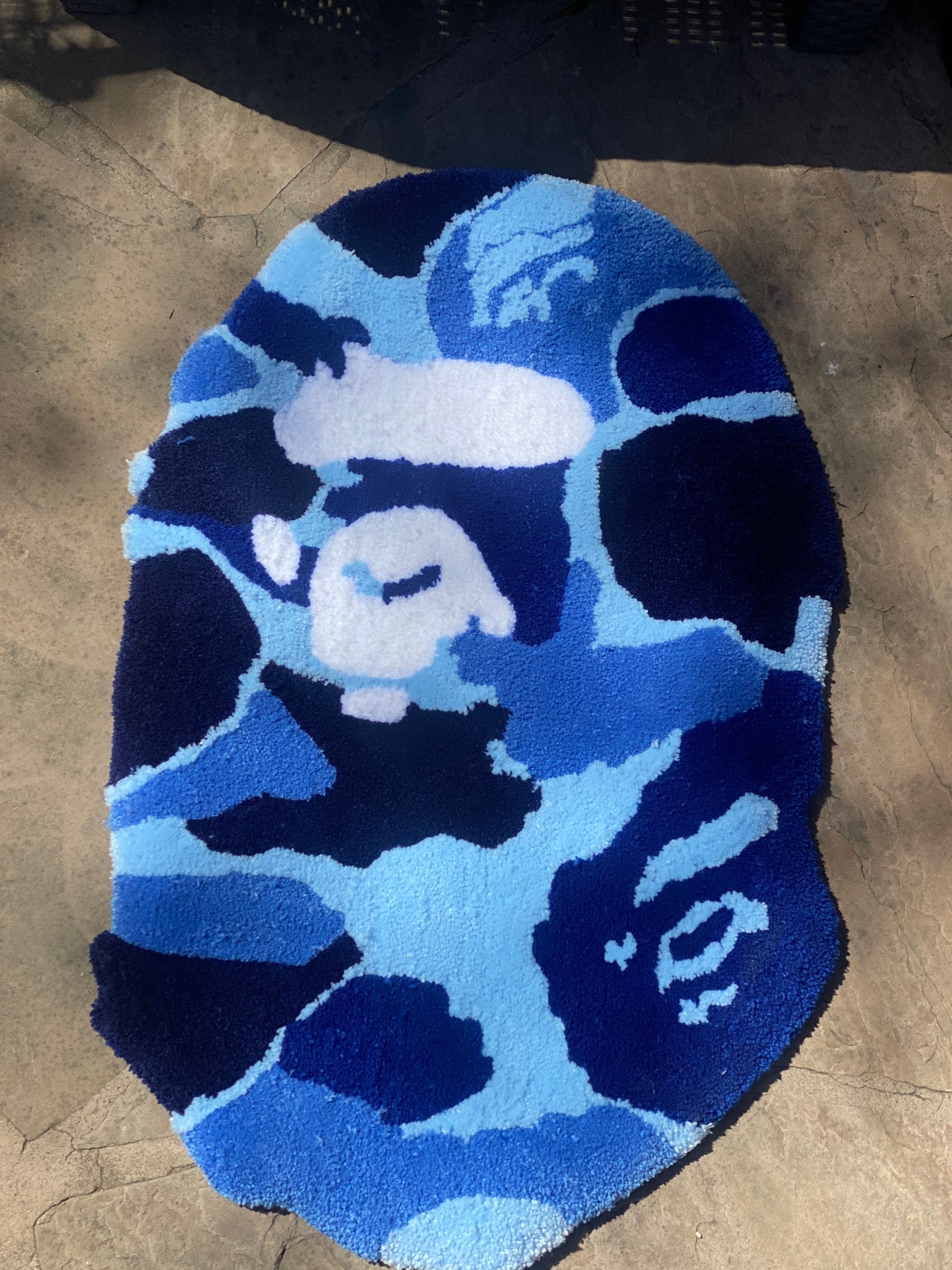Camo tufted bape rug ape supreme streetwear Etsy