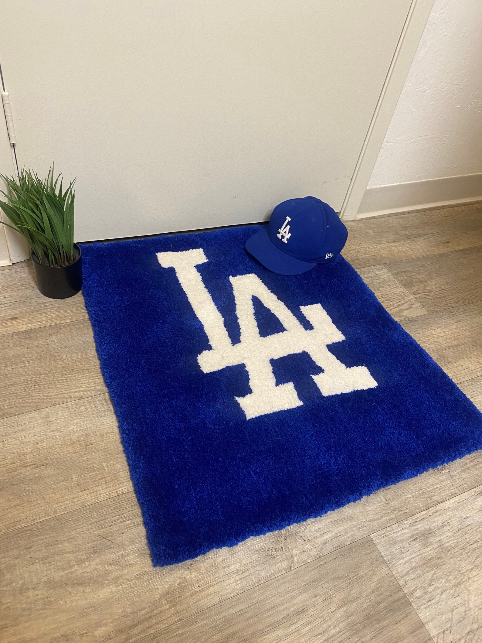 Los Angeles Dodgers handmade rug Etsy