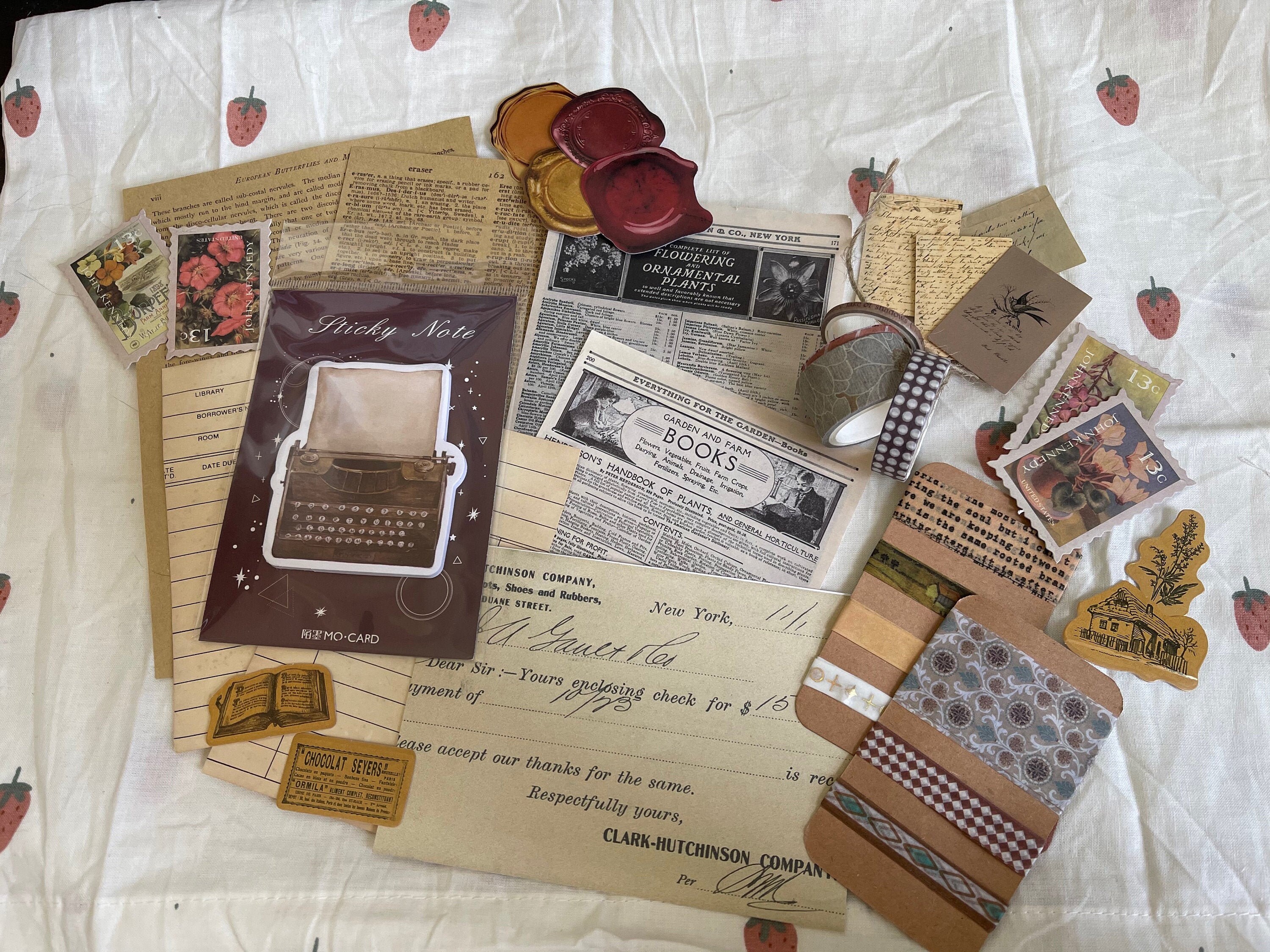 Dark Academia Themed Custom Stationery Box Journalling Kit Etsy