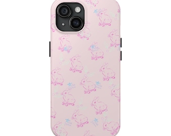 Rolling Rabbit Whimsical Girly Valentine Phone Case