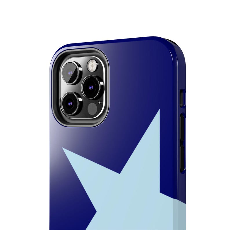 Blue Star Glossy Phone Case: Impact Resistant, Wireless Charging image 3