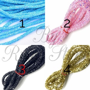 1 PC/ Lot Rhinestone Glitter Rope/ Rhinestone Soft Tube 19 Colours Available