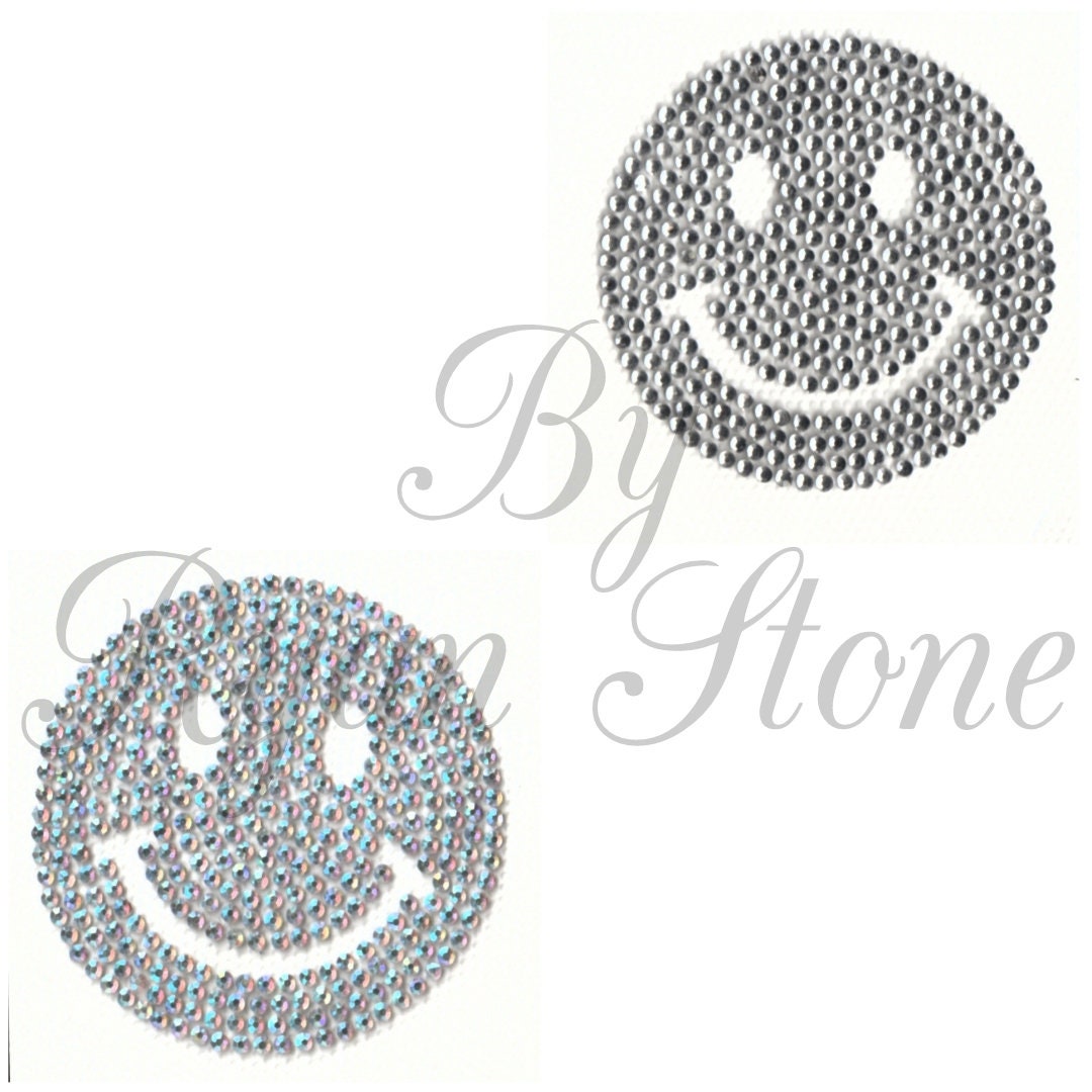 Smiley Face Emoji Patch Text Message Iron On Applique
