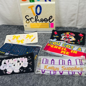 Personalized Back-to-School Pencil Pouch: Custom Name Zipper Bag
