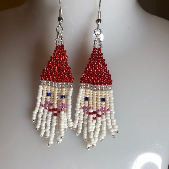 Etsy seed bead sale earrings