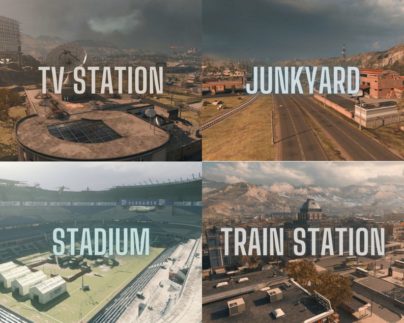 BUNDLE Call of Duty Warzone Verdansk Map Poster Prints - Etsy