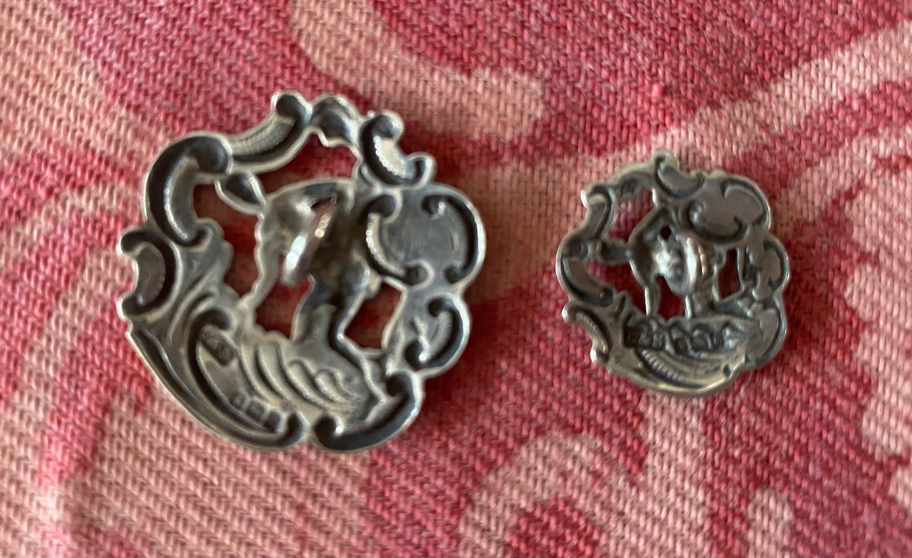 Boxed Set 12 Sterling Silver Goddess Fortuna Art Nouveau Antique ...