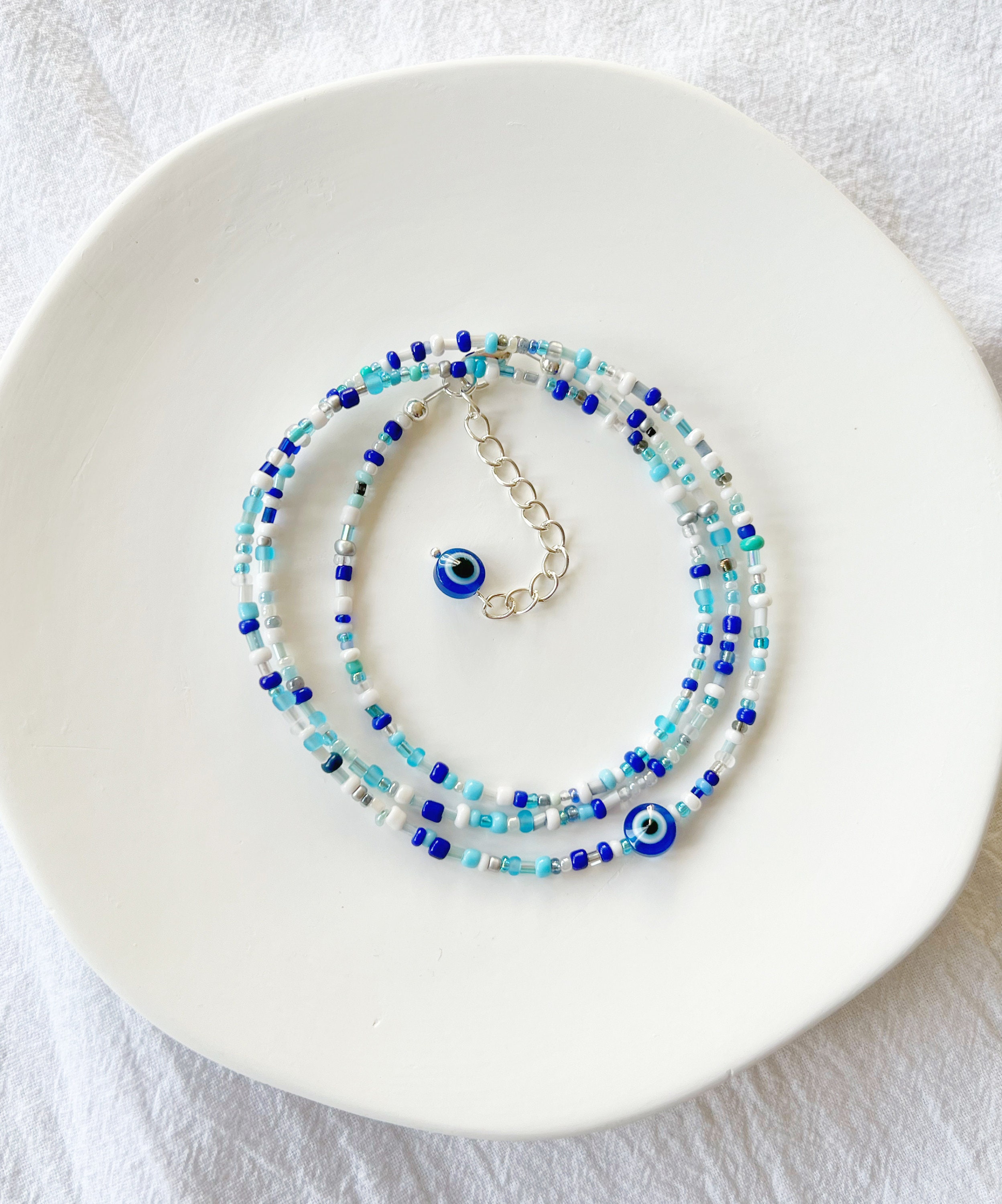 Blue eye waist bead sale