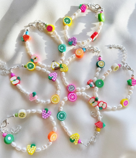 GLASS BEAD ANKLET W/PEARLS GRAPE GLASS BEAD ANKLET W/PEARLS GRAPE