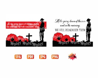 ANZAC Soldier Veteran Poppy Australia Aboriginal New Zealand Maori Remembrance Day, Army, Lest We Forget, Silhouette Cricut SVG