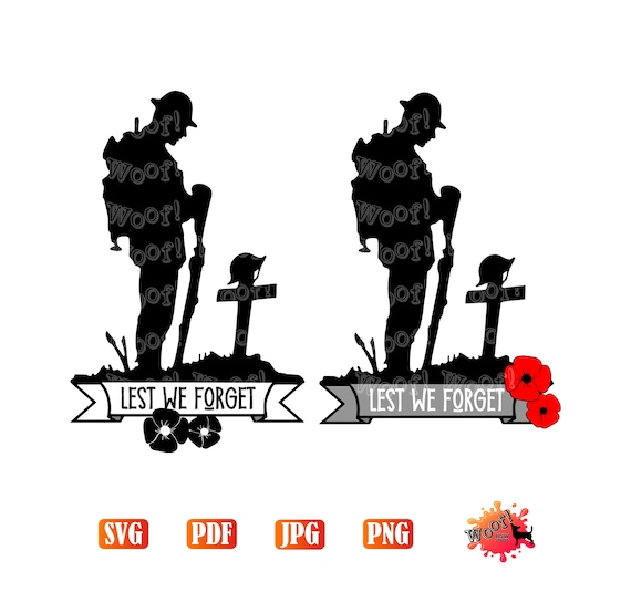 Remembrance Day Bumper Sticker – Lest We Forget Decal – ANZAC Army Navy Air Force – Glossy, Pixel Lab Designs