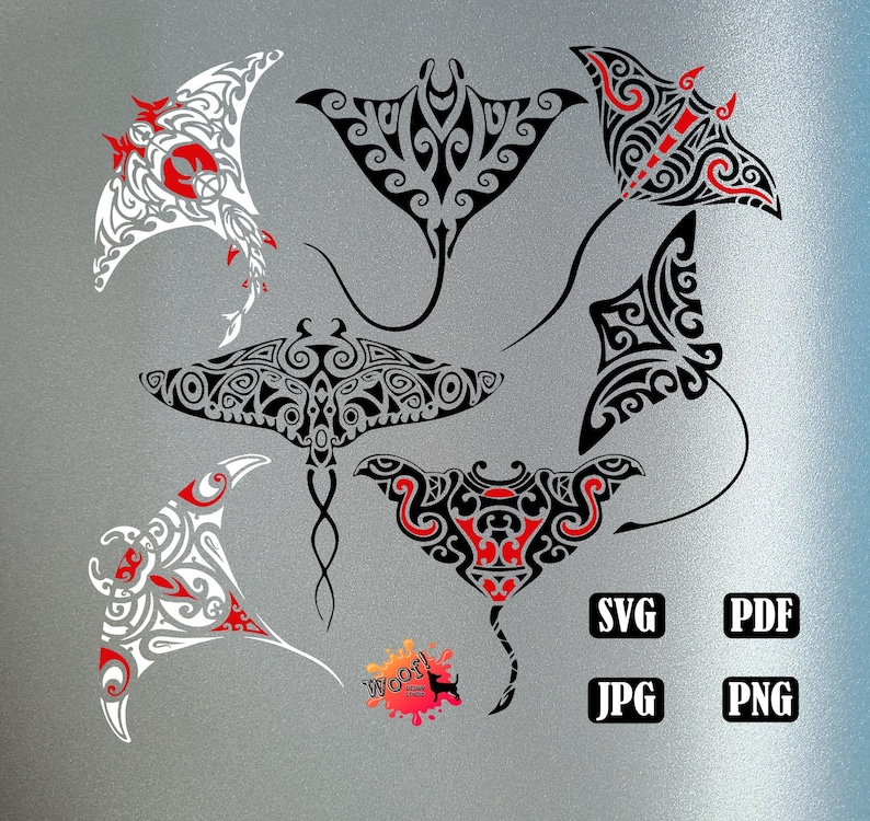 Tribal Stingray Mandala Maori Hawaii Polynesia Vinyl Cut - Etsy