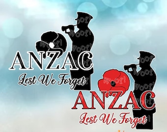 ANZAC Soldier Veteran Last Post Poppy Remembrance Day Army Lest We Forget Australia Aboriginal Maori New Zealand Silhouette Cricut, SVG