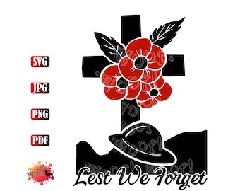 ANZAC Soldier Veteran Australia Aboriginal First Nation New Zealand Maori Remembrance Day Army Lest We Forget Cross Silhouette Cricut SVG