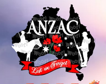 ANZAC Soldier Aboriginal Australia Veteran New Zealand Māori Remembrance Day Lighthorse Lest We Forget First Nation Poppy Silhouette Cricut