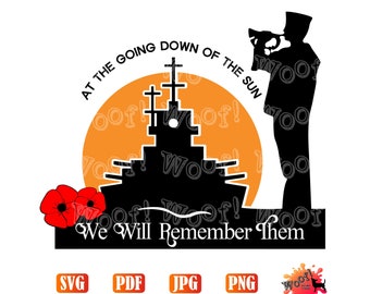 ANZAC Sailor Veteran Poppy Remembrance Day Navy Lest We Forget Australia Aboriginal First Nation New Zealand Maori Silhouette Cricut Digital