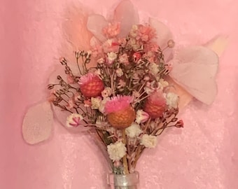 Fleur miniature faite main - Cadeau d'anniversaire, Cadeau pour la fête des Mères, Câlin dans une boîte, Cadeau boîte aux lettres, Fleurs boîte aux lettres, Cadeau pour elle, Mariage