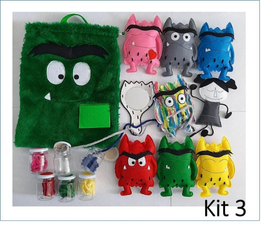 Lot De 6 Peluches Monstres Colorés - 80 à 100 Cm, Doux Et Mignons - Pour Enfants à Partir De 3 Ans - 7
