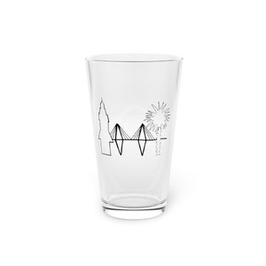 Charleston South Carolina Pint Glass, 16oz