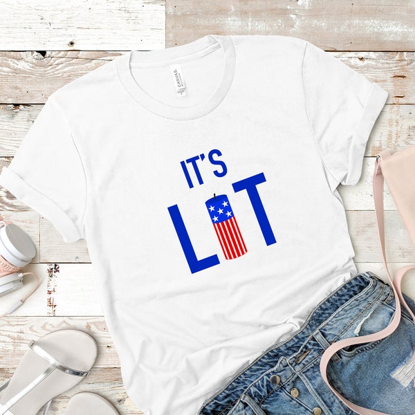 It's Lit forth of july digital download for svg, png, jpg, png. Cricuit, silhouette, or sublimation