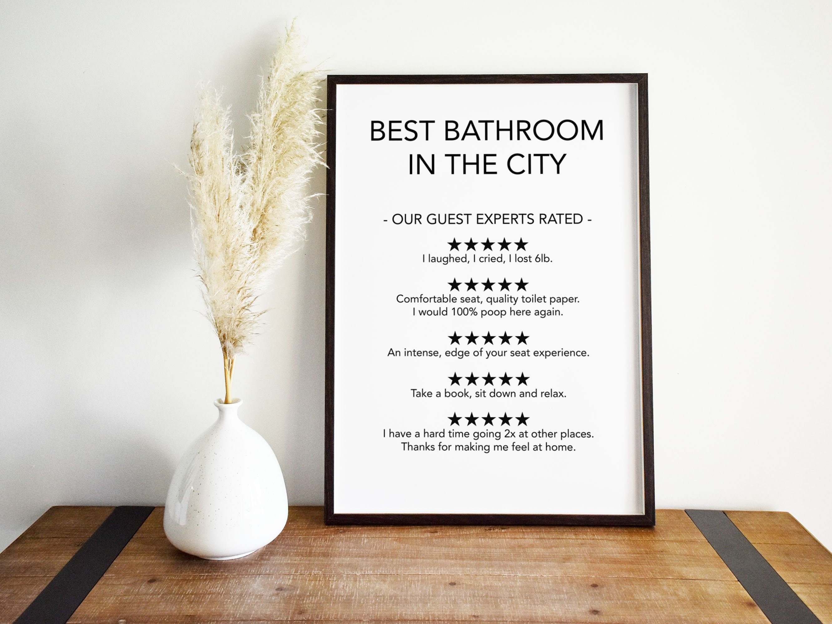 Best Bathroom in the City Bathroom Print Toilet Print Fun Etsy