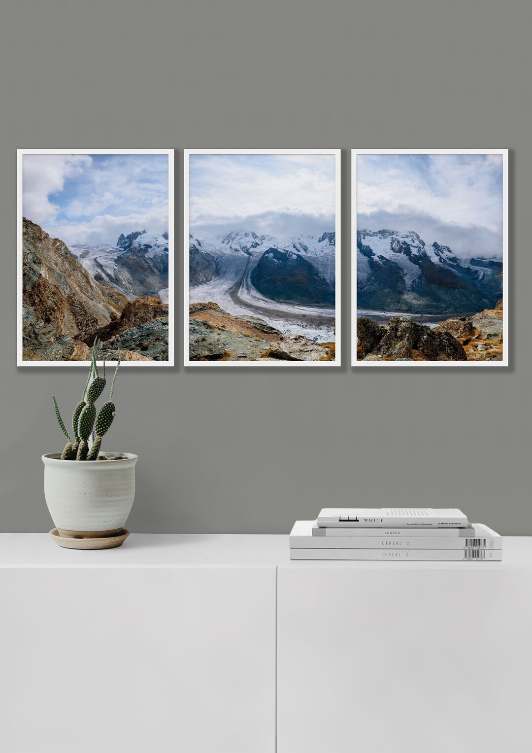 Mountain Print Mountain Wall Art Decor Set of 3 Mountain Landscape ...