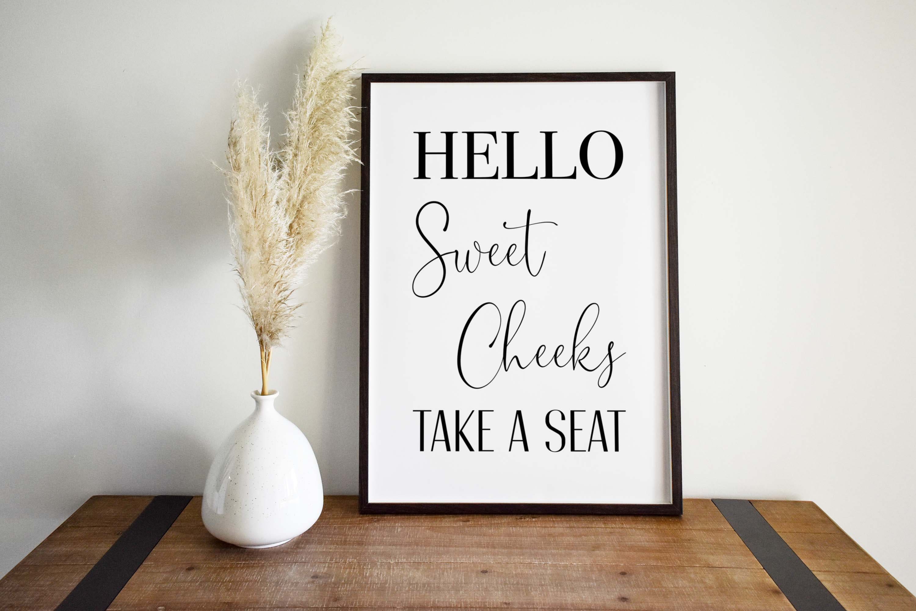 Printable Hello Sweet Cheeks - Etsy
