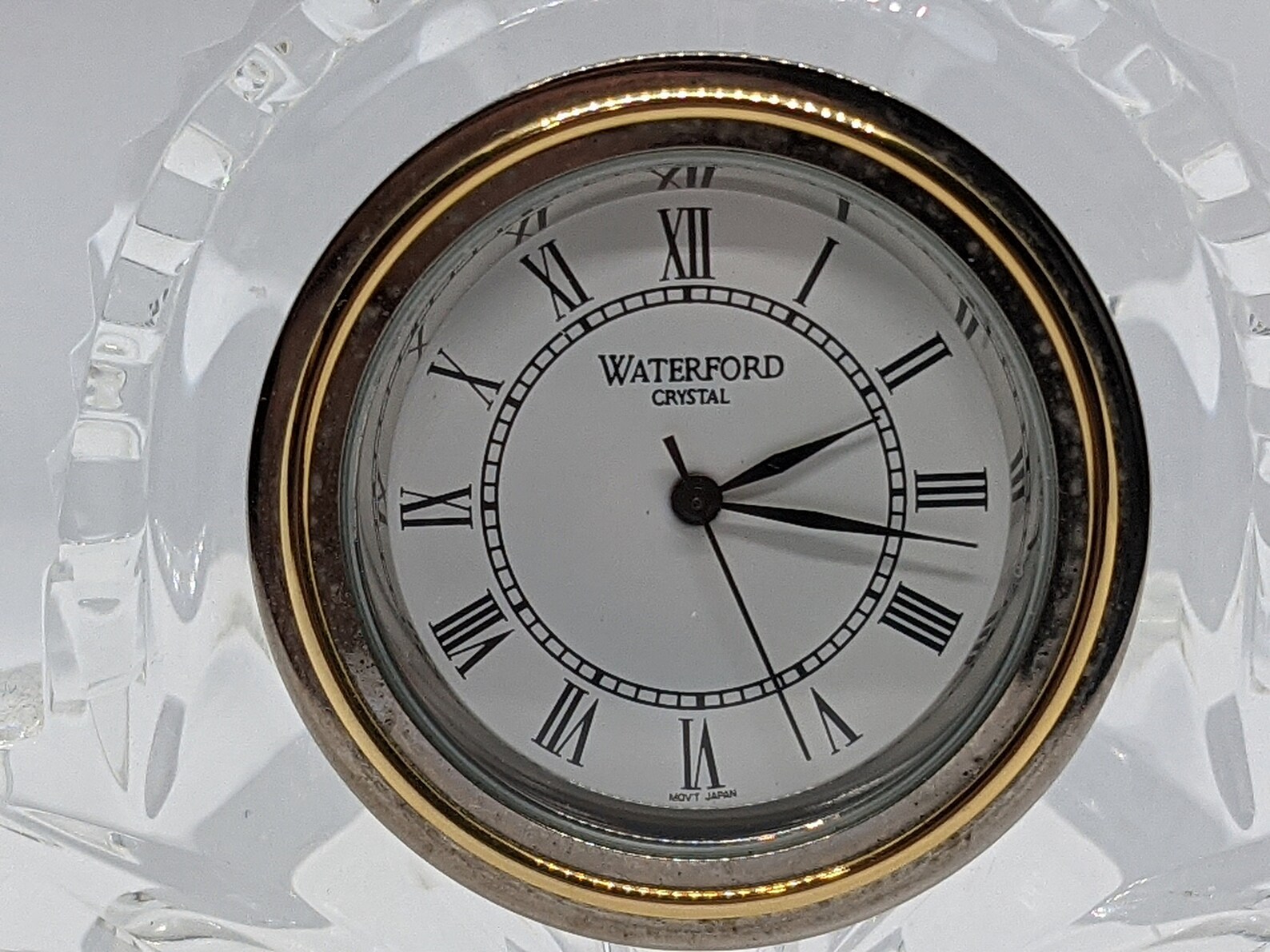 Vintage Waterford Crystal Small Mantle Clock. Etsy