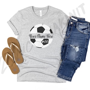 Personalized Soccer Unisex T-Shirt, Soccer Mom shirt, Soccer Dad Shirt, Personalized Soccer Shirt, Team Mom, Soccer Team Shirt, Team Spirit