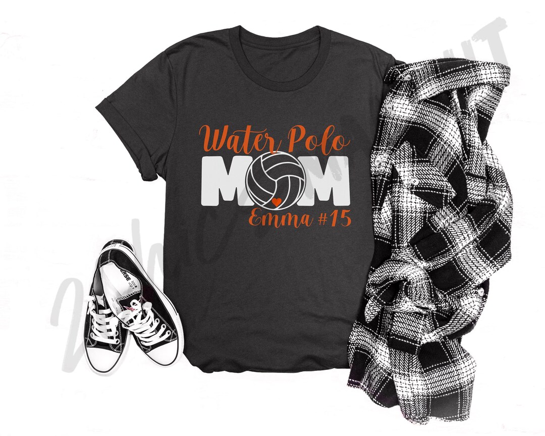 Personalized Water Polo Mom Shirt, Proud Mom, RHS Tigers Water Polo