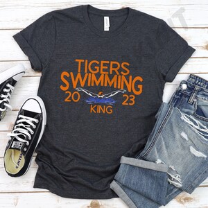 Tigers Swimming Unisex t-shirt, RHS, Roseville High School Swim Team, High School Swim, Tigers