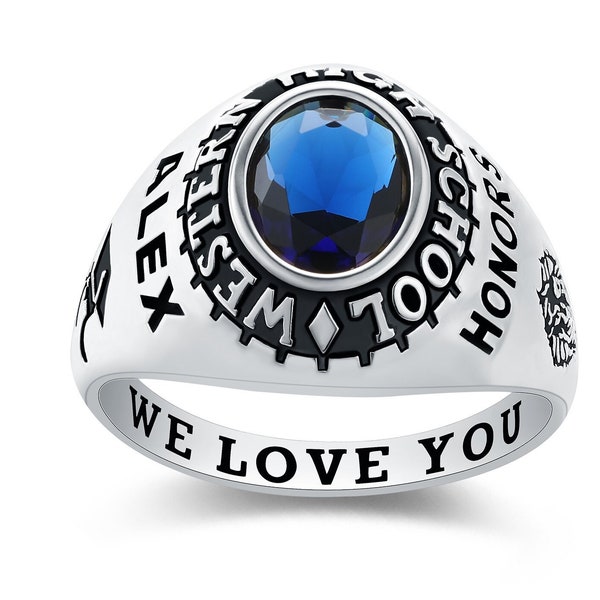 Mens Class Ring Etsy