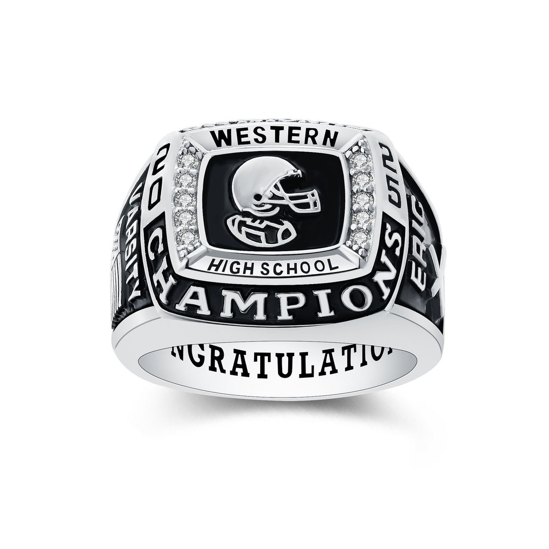 Customized Sterling Silver or 10kt Men's High School and College ...