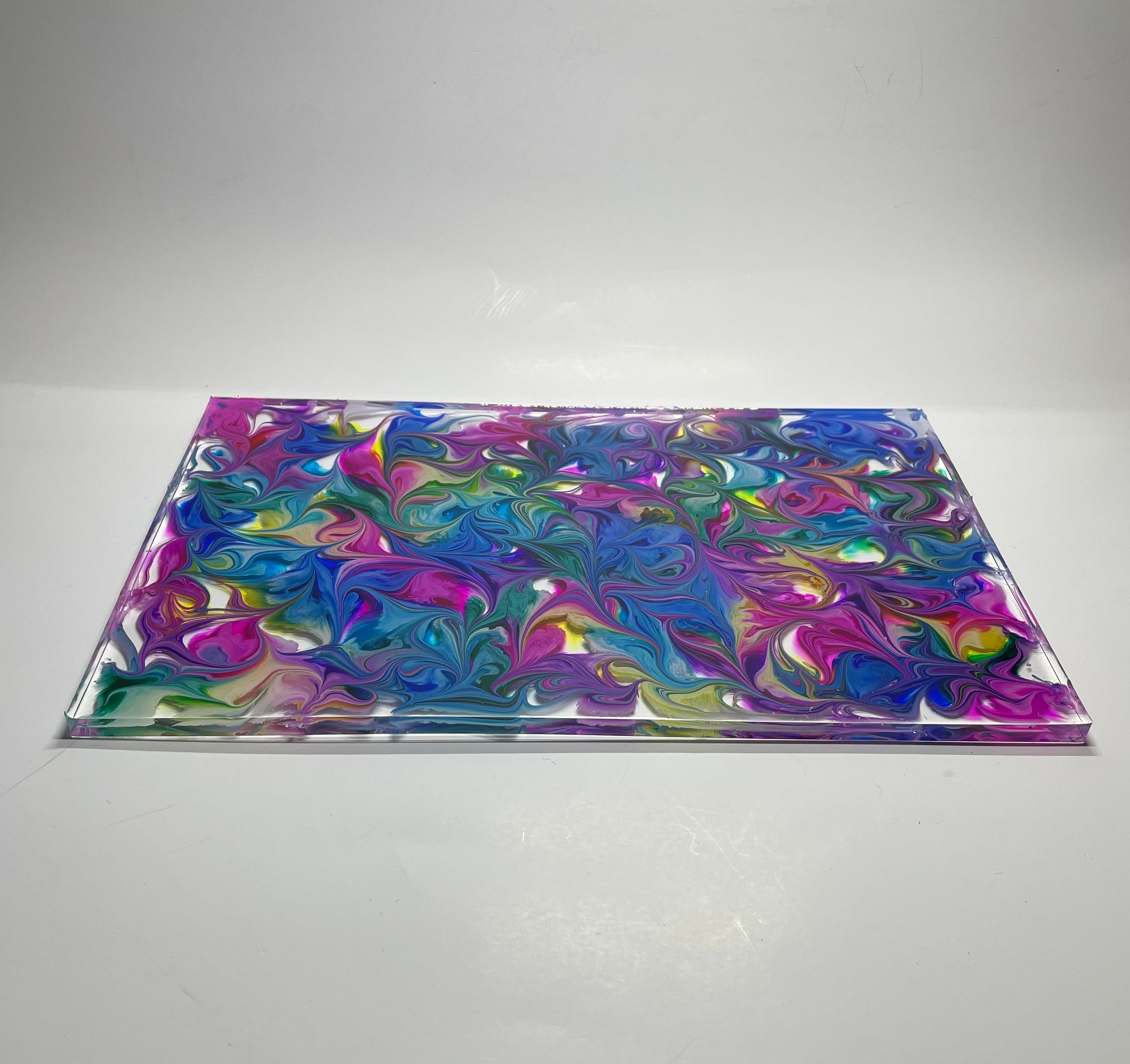 Tie Dye Stained Glass Styles Tray Etsy
