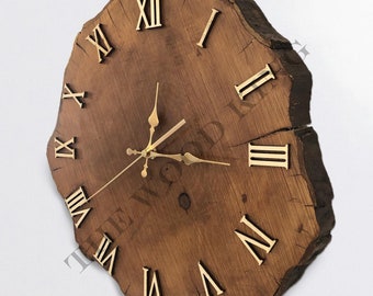 Reloj de tronco de madera new arrivals