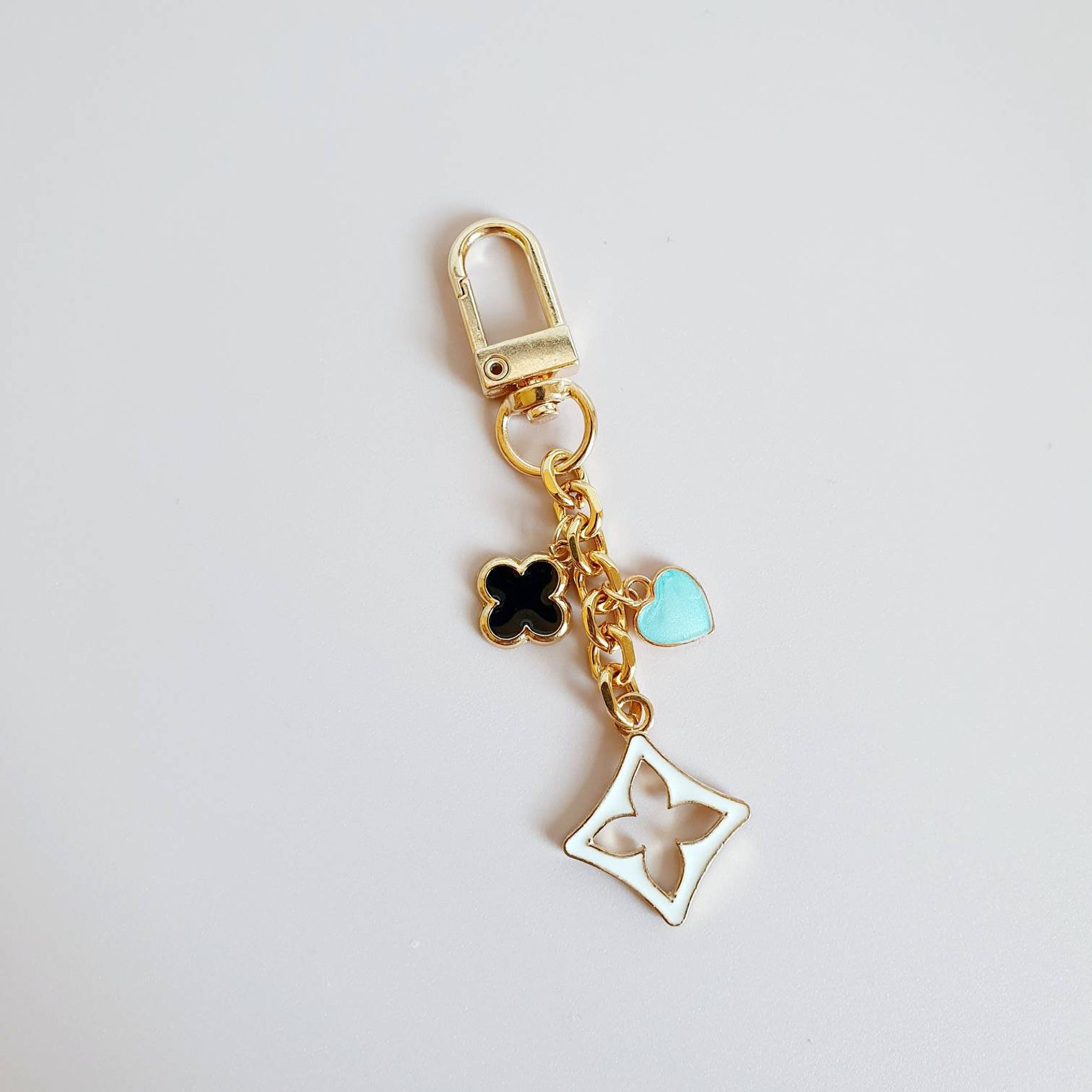 Flower Handbag Charm Luxury Bag Chain Charm Gold Bag Charm Etsy