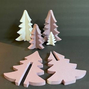 Styrofoam Interlocking Christmas Pine Trees.
