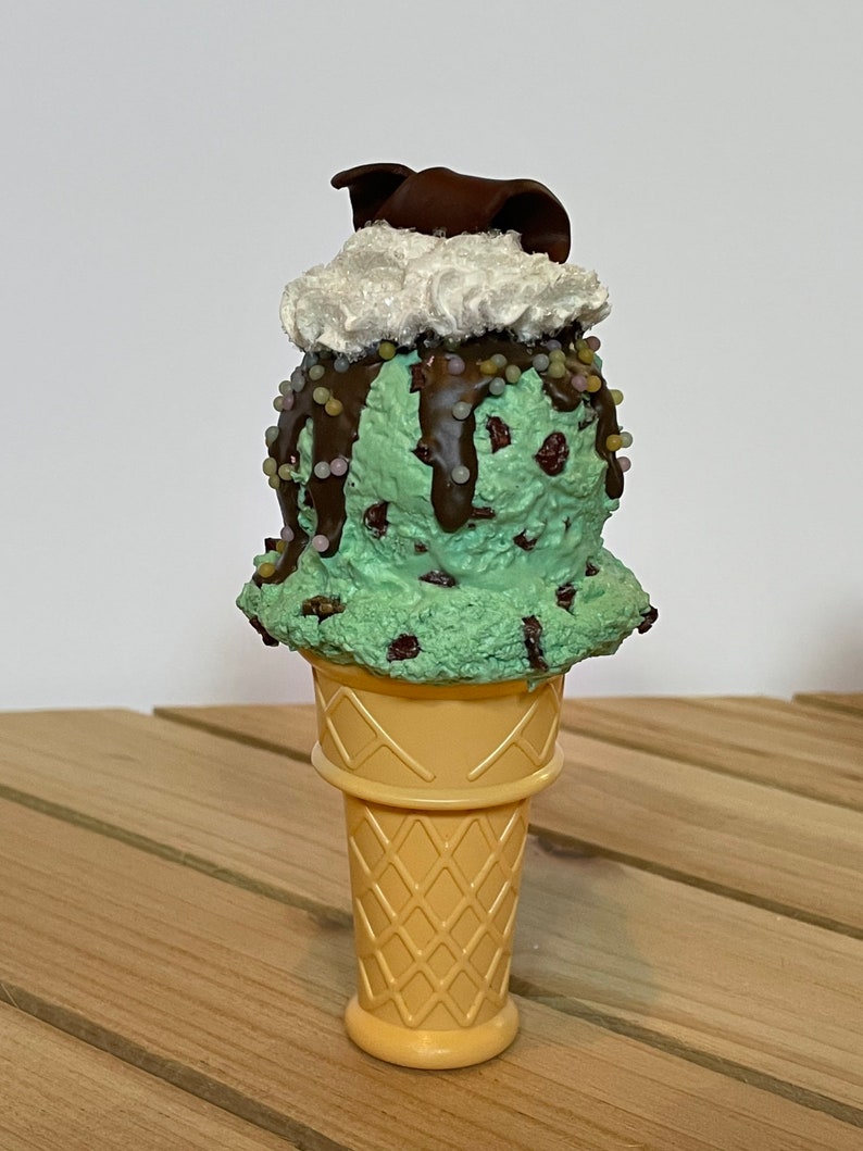 Small Fake Ice Cream Cone Etsy