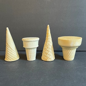 Realistic life size Ice Cream Cones. Cake Cones & Sugar Cones.