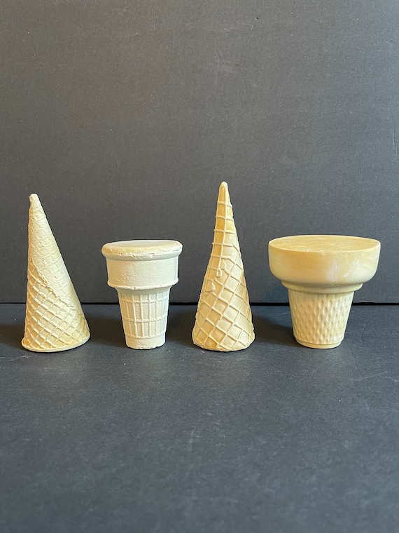 Realistic life size Ice Cream Cones. Cake Cones & Sugar Cones.