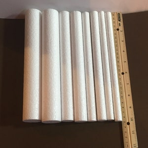 10” EPS Polystyrene/Styrofoam Rods