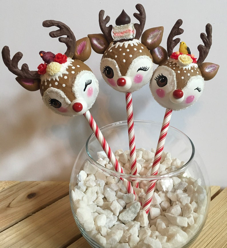 Faux Cake Pops. Santa Stuck in the Chimney Gingerbread House Etsy
