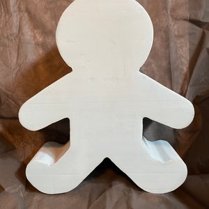 Gingerbread Man Cake Dummy. Large Styrofoam.