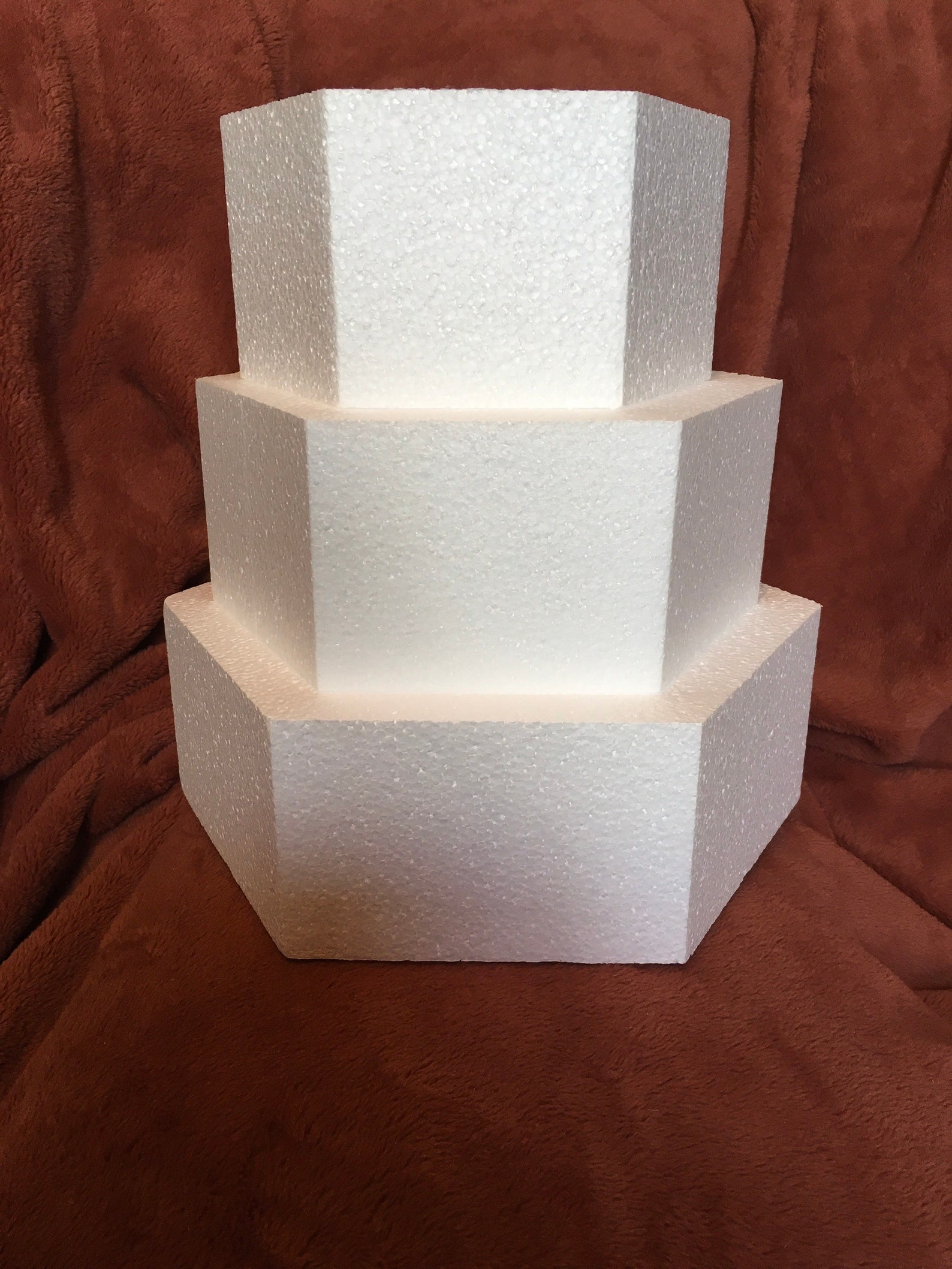 Styrofoam EPS Hexagon Cake Dummies. Each Size Sold Separately. Etsy