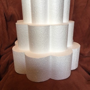 8 Petal Flower Cake Dummies. Smooth EPS Polystyrene Styrofoam. Each Sold Separately. Wedding, Birthday, Anniversary, Special Occasion Cakes